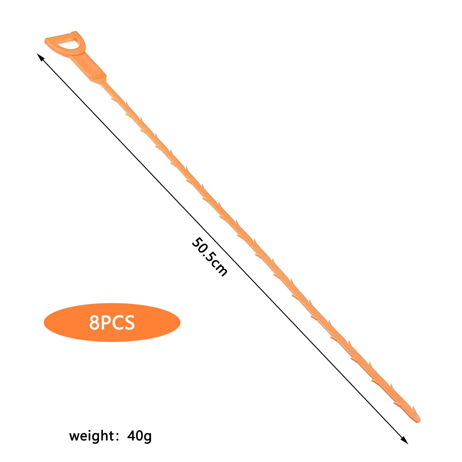 8 Pieces Drain Cleaning Tool, Sewer Cleaning Tool, Drainage Cleaning Clogged Pipes Tool, Sink Cleaning Hook - Image 2