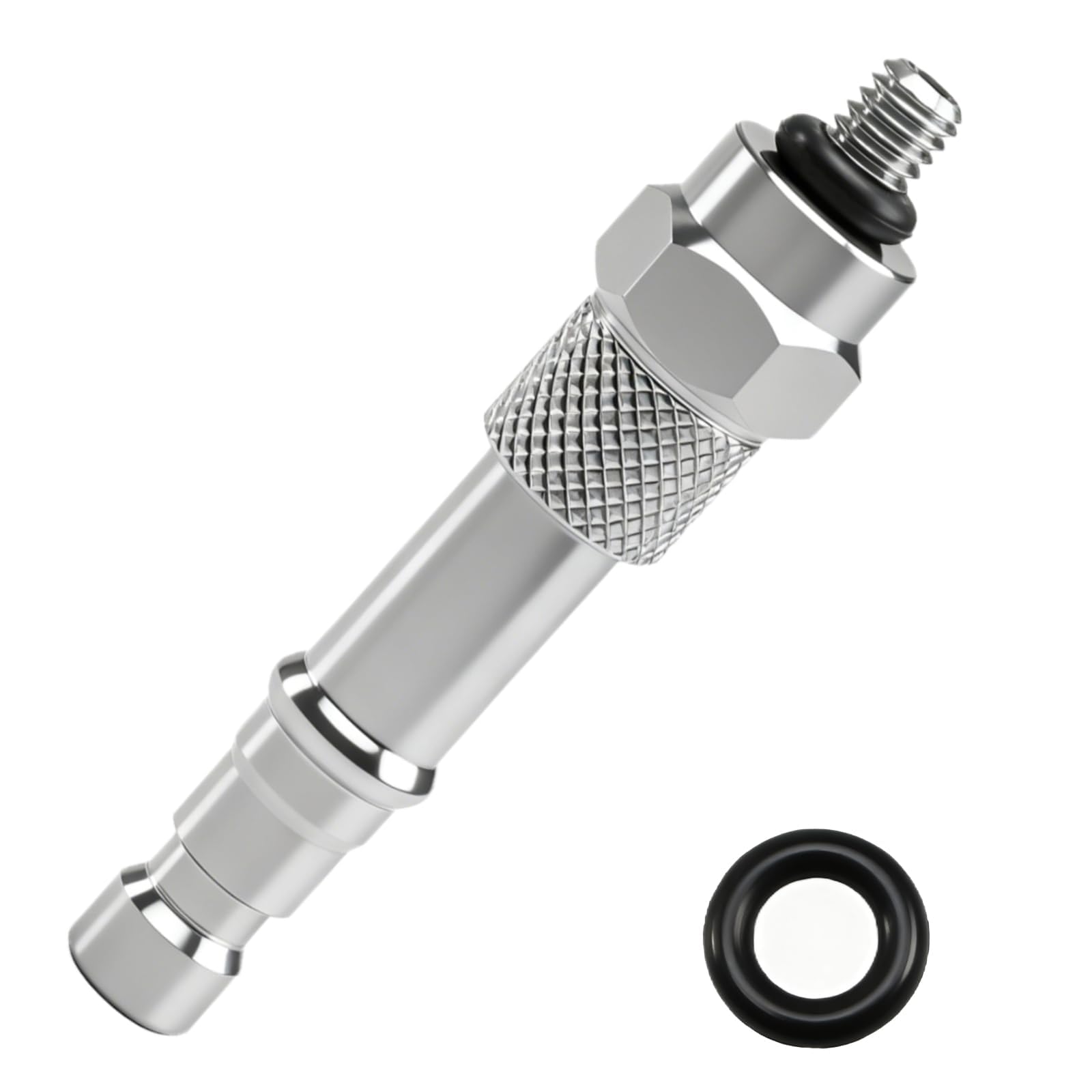 Transmission Oil Fill Adapter Compatible with GM 8L90 Transmission Replace DT-51190, 304 Stainless Steel, with O-Ring X2