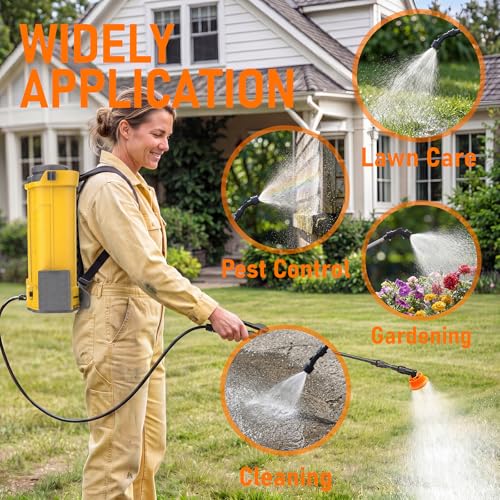 Image of 4 Gallon Battery Powered Backpack Sprayer Fit for Dewalt 20V Battery