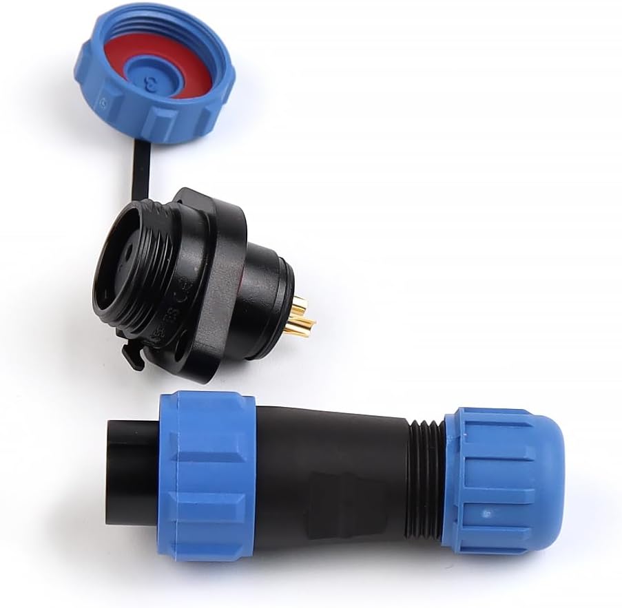 SP13 Type Waterproof Connector Socket Electrical Cable Wire Outdoor IP68 Industrial Connectors Male Female(Sp13-6f)