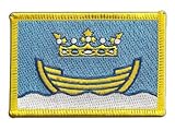 Flaggenfritze Aufnäher Patch Flagge Finnland Helsinki - 8 x 6 cm