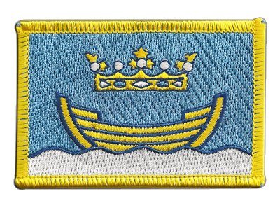 Flaggenfritze Aufnäher Patch Flagge Finnland Helsinki - 8 x 6 cm