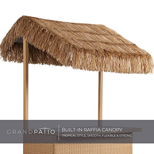 image for Grand patio Outdoor Tiki Bar Set with Widen Ceramic Top (42