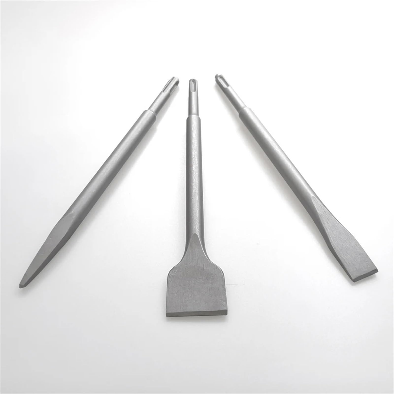 Set di Scalpelli Set di 3 scalpelli con Gambo, Punta da Trapano a Martello, scanalatura a Punta, scalpello Piatto, Utensili for muratura, for Cemento, Mattoni, Muro, Roccia