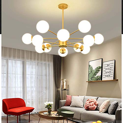 Candelabro E27 Sputnik de 6 luces para solucionar techos bajos con luminaria ajustable 4