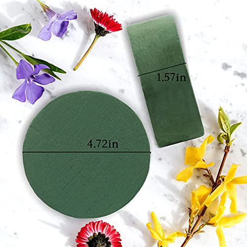 Snapklik.com : Round Floral Foam Blocks, 4.72 Dry Floral Foam For ...