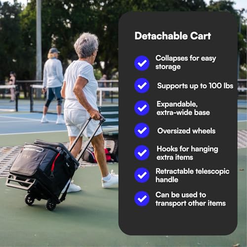 Image of Titan by Arctic Zone 60 Can Wheeled Cooler, Rolling Cart | Collapsible soft sided cooler, detachable rolling AT cart, insulated bag with leak proof lining, for travel, beach, picnic