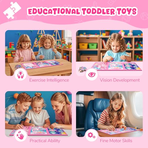 Image of Homicozy Magnetic Puzzles for Toddler Kids 3-8, Axolotl Travel Toys
