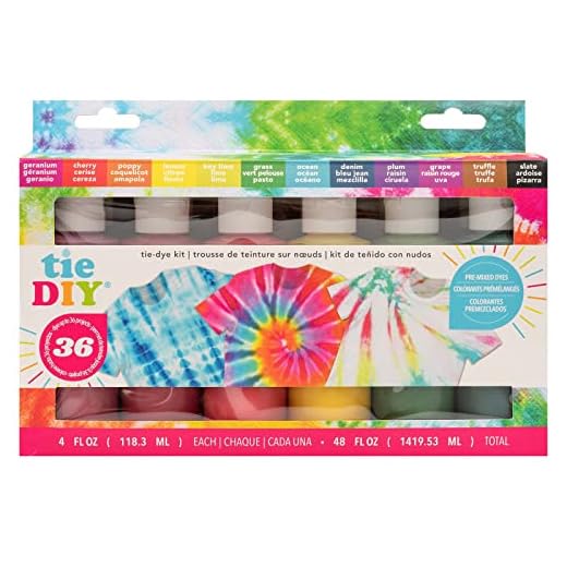 American Crafts AC Tie Dye Kit 12 Color Set One-Step Kit | 12 Bright Colors, Easy to Use Bottles | Tie Dye Party Kit, Tie-Dye Kits for Adults, Tie Dye Kit for Kids, Large Groups, TyeDye Kit