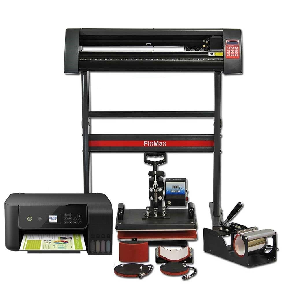 Monstershop - PixMax Da Vinci Bundle - 5 in 1 Heat Press, Vinyl Cutter, CIS Printer
