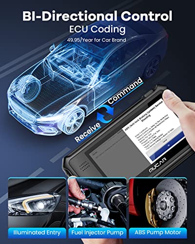 Mucar Vo6 Obd2 Scanner Diagnostic Tool, All-System Diagnostic Scan Tool, 28 Resets Car Diagnostic Scanner, Abs Bleeding, Crankshaft Relearn, Throttle Adaptation, Injector Coding, Autoauth For Fca Sgw #TOP6