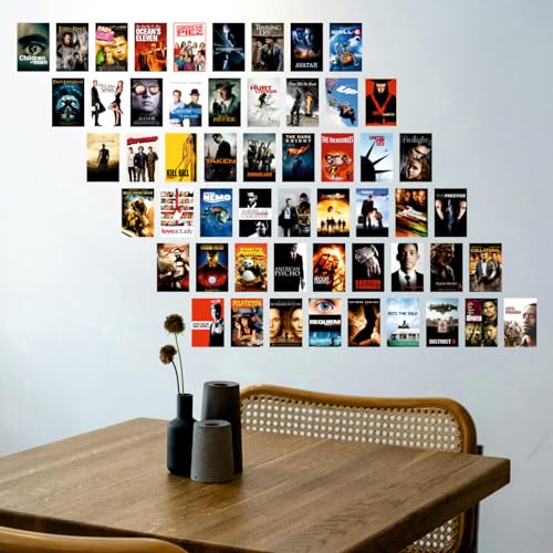 Image of SAW Aesthetic 54 Pcs Web Series Posters Collage Kit - Pack of 54 (4x6 Inches)| Aesthetic Wall Art for Bedroom, Living Room, Home & Office | Hollywood Thriller Movies Poster Set for Film Lovers & Collectors