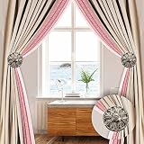 Deco Window Holdback/Curtain Tieback (Set of 2) Round Medallion Antique Brass