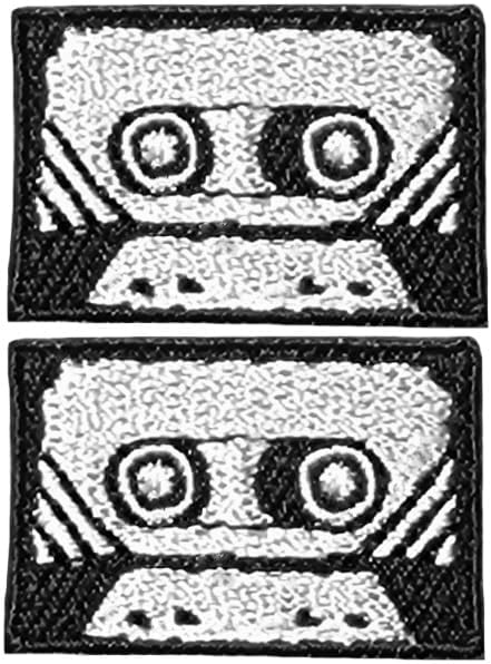 Juego de 2 pequeñas minicintas cintas de casete retro DIY 70's 80's 70's 70's 70's 70's 80s