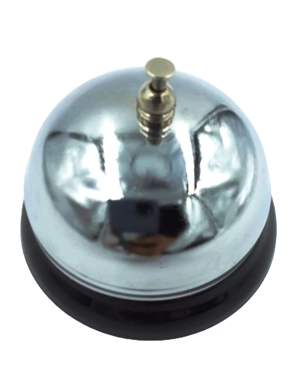 Beauty Tool Call Bell in Metal for School, Hotels, Restaurants, Reception Areas, Hospitals, Warehouses Silver | Pack of 1 | (Silver with Black Coated) (B0CQRTX75V) Amazon Price History, Amazon Price Tracker