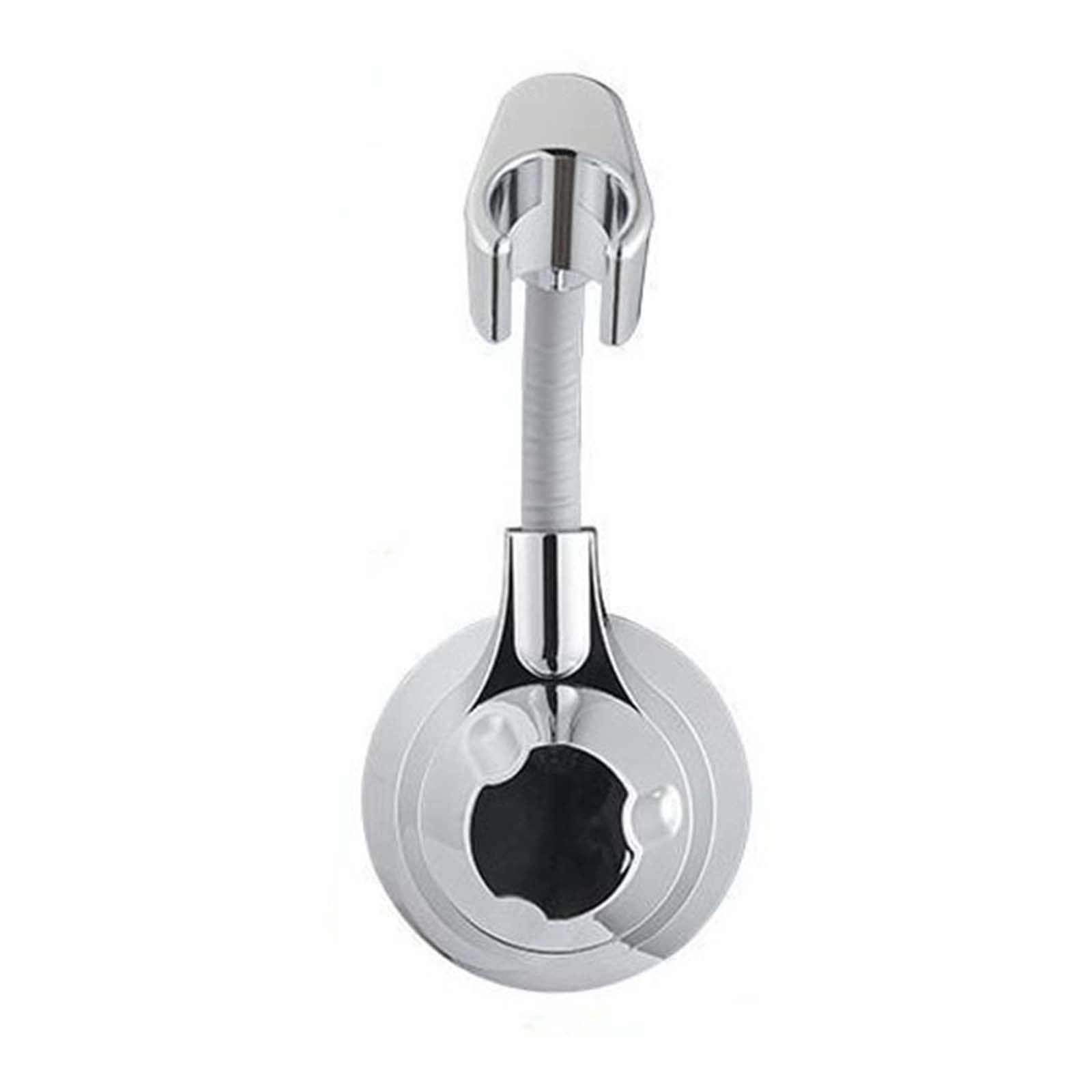 FLYIODFCXV shower head bracket, Suction Cup Type Handheld Removable Adjustable Angle Shower Handle Holder Proof Show(Silver)