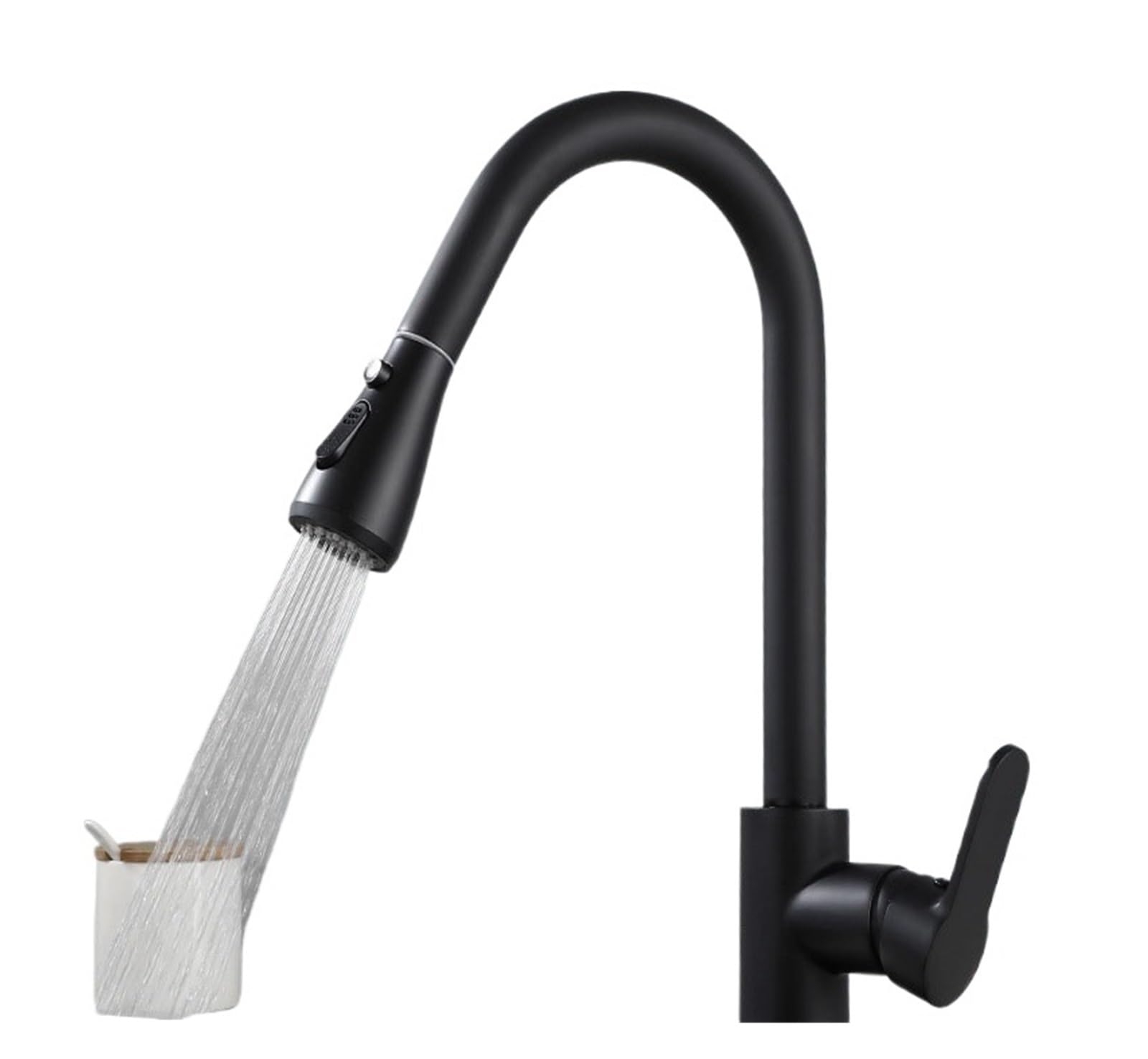 Robinet extractible de cuisine résistant aux éclaboussures pour évier propre