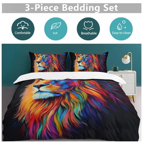 Ropa de cama de microfibra Rosenlöwe textil hogar con cremallera 3 unidades 6