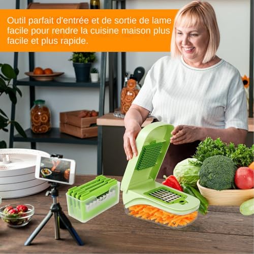 Hachoir à oignons pour salade fraîche et préparation de repas - 3