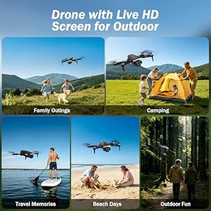 F417PRO Drone with Camera 1080P for Adults Kids, Mini Drone with HD Screen — photo 6 of 6