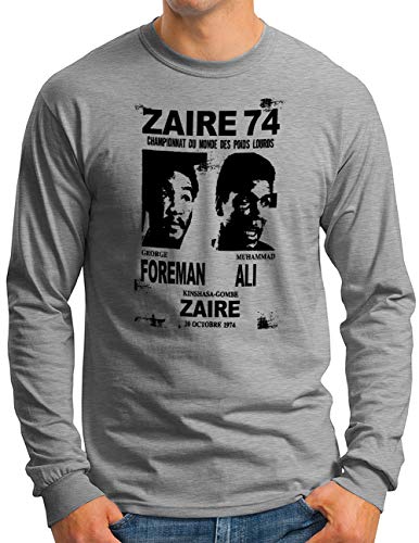 T-shirt manches longues homme Ali vs Foreman par OM3