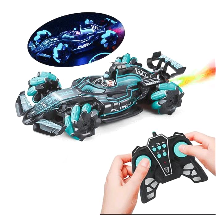 EXILOM Stunt Toy Car Remote Control Smoke Car with LED Lights for Kids 1:14 Fog Stunt Drift Rc Car High Speed Racer Remote Control Toys 25KM/H 2.4Ghz 360° Rotation Fast Stunt Toy Car,Multi (F1 RC car) (B0CH7Y47CX) Amazon Price History, Amazon Price Tracker