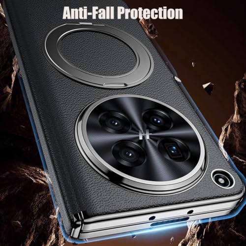 Cache-objectif Oppo Find N6 étui cuir véritable noir intégral - 3