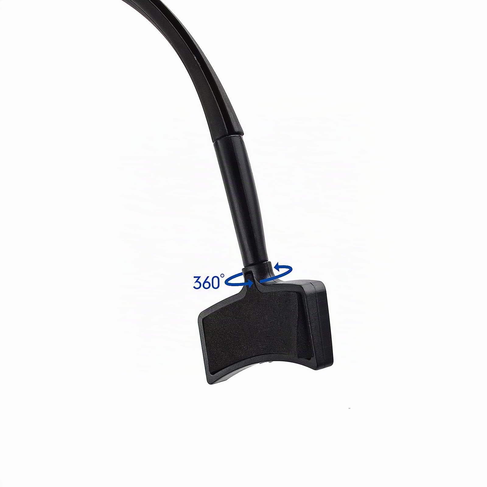 HYS Casque d'écouteur pour Talkie-walkie avec Micro à flèche rotative à réduction de Bruit Compatible avec Baofeng UV-5R BF-888s Kenwood Radio 2 Voies