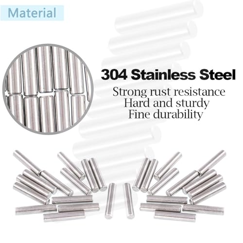 TOP-VIGOR 100Pcs 1.5mm x 12mm Dowel Pins Shelf Support Pegs - Image 3