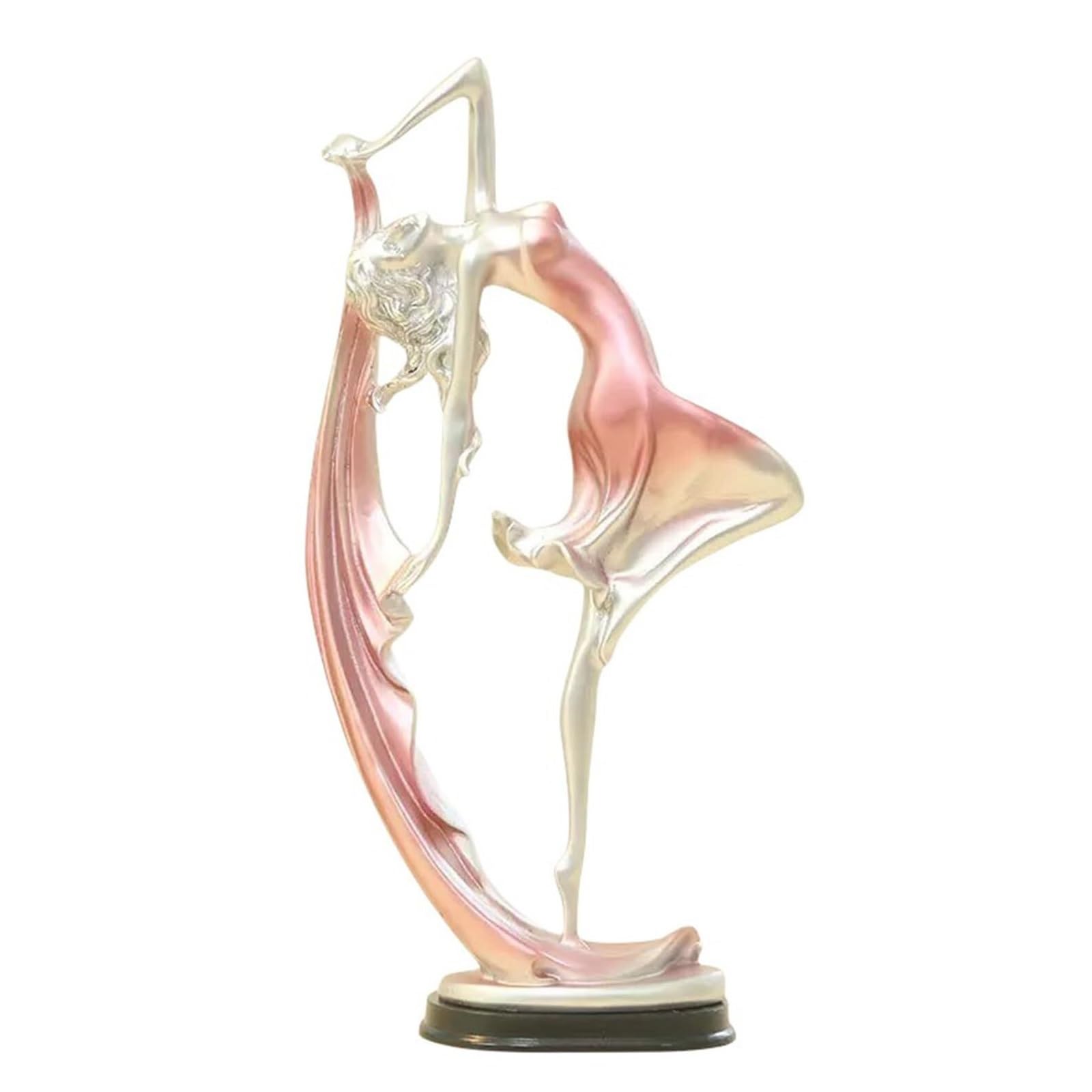 FriendshipHome Home Decor Dancing Girl Statue Home Decoration Ballet Statues Sculpture Art Figurine Table Center Piece(Pink,S)
