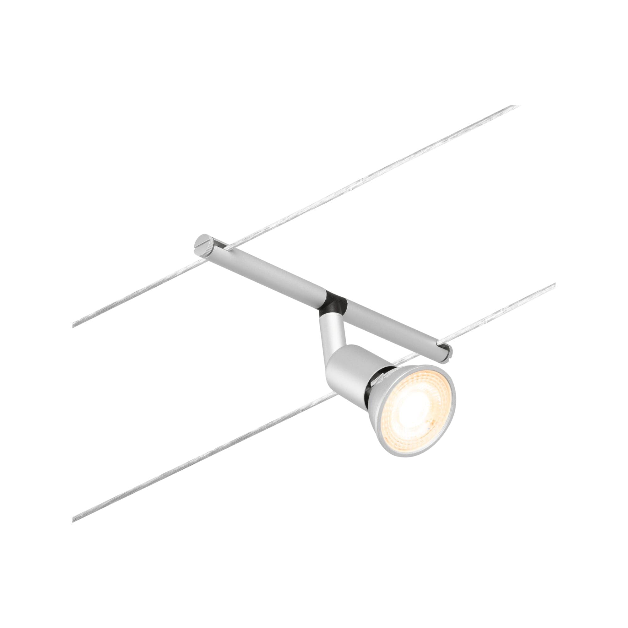 Paulmann 94443 CorDuo system linkowy Spot Salt DC maks. 10 W, reflektor linkowy z możliwością rozbudowy, matowy chrom plastikowy, system linkowy, GU5,3, bez żarówek.