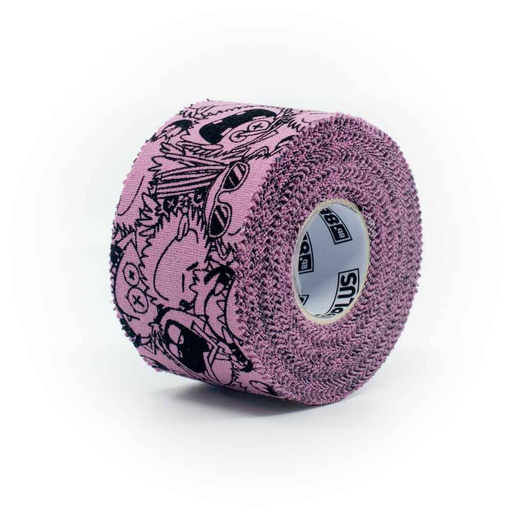 8BPLUS Cinta adhesiva para dedos 38mm x 10m para escalar, boulder, deportes de fuerza (Morado con estampado)