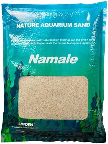 LANDEN Namale Aquarium Sand 11 lbs(3L), Super Natural for Aquarium Landscaping, Cosmetic Sand for Plant Tank, Fine Grain Natural Color River Sand for Freshwater or Blackwater Biotope Tank