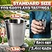 Stainless Steel Shot Glasses 70ml/2.37oz – 8 Pcs Metal Shot Glasses Unbreakable, Durable, Sleek Design with Smooth Surface, Easy to Clean – Suitable for Drinks for Home, Bar and Outdoor Use