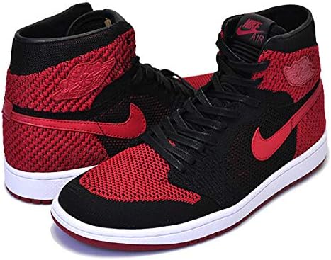 Amazon ナイキ エア ジョーダン 1 ハイ フライニット Air Jordan 1 Retro Hi Flyknit Bred Black Varsity Red White Banned Bulls マイケルジョーダン 26 5cm Us8h 並行輸入品 Nike ナイキ スニーカー