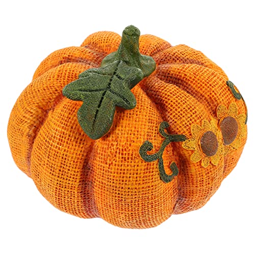 GARVALON Lovely Resin Pumpkin Model for Thanksgiving Day Decor Lifelike Miniature Pumpkin for Home Garden and Party Decorations Vivid and Realistic