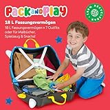 Trunki Trolley Kinderkoffer, Handgepäck für Kinder: Pedro Piratenschiff (Schwarz) - 5