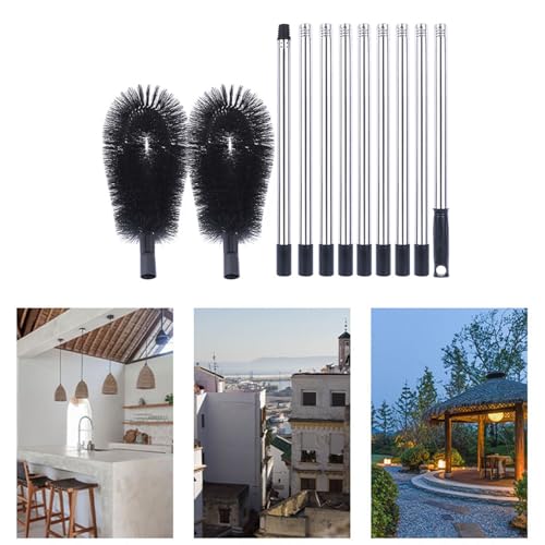 Brosse interchangeable extensible 3,6 m pour entretenir les vérandas et toitures - 3