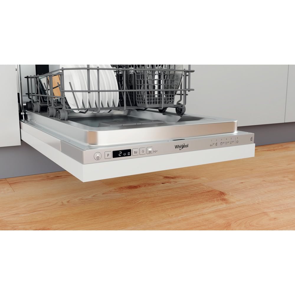 Whirlpool WSIC 3M27 - Lavastoviglie slim da 45 cm, 10 coperti, classe A++, Sesto senso