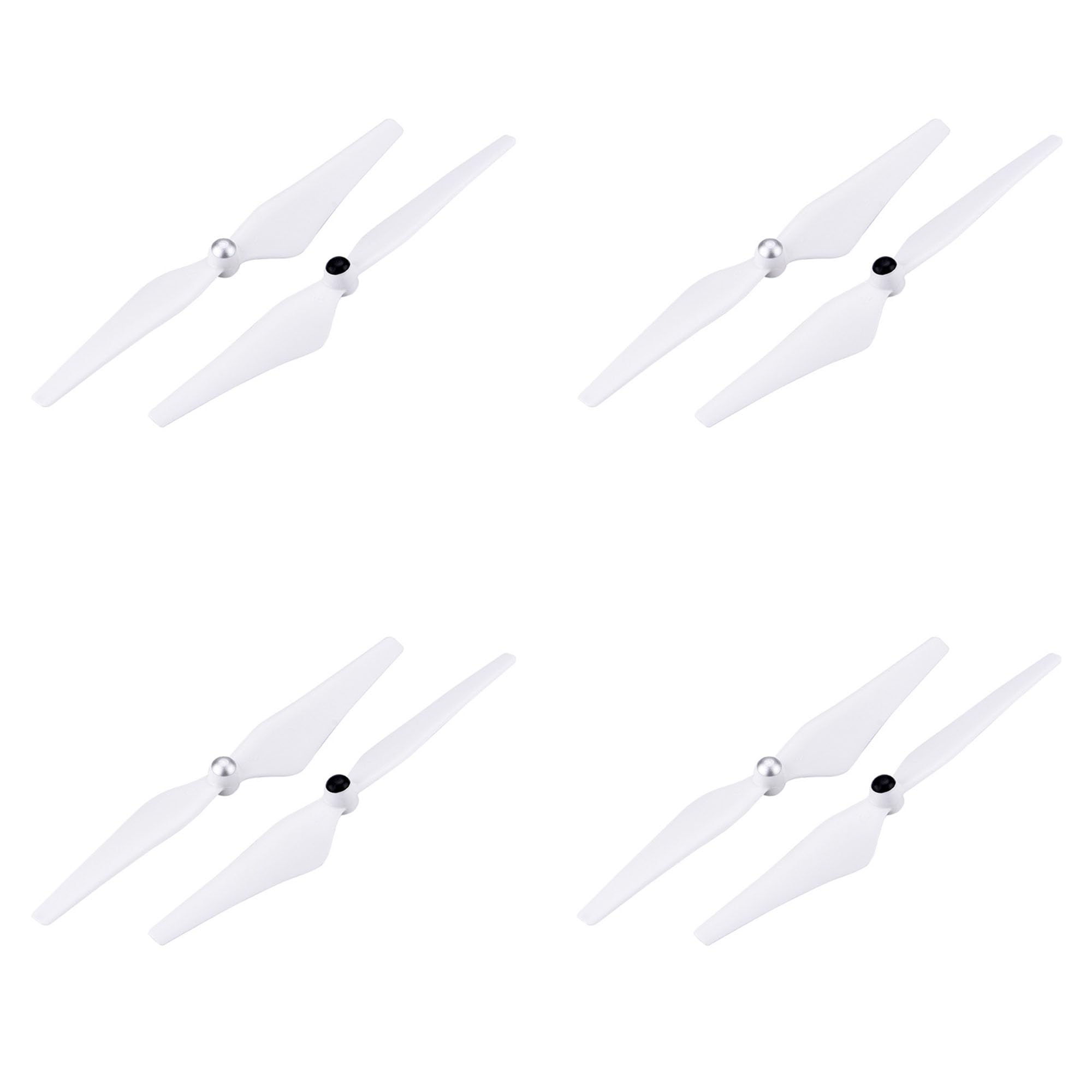 4 pair Drone blade self-tightening paddle is suitable for DJI Genie 2/3/3S/SE (White)