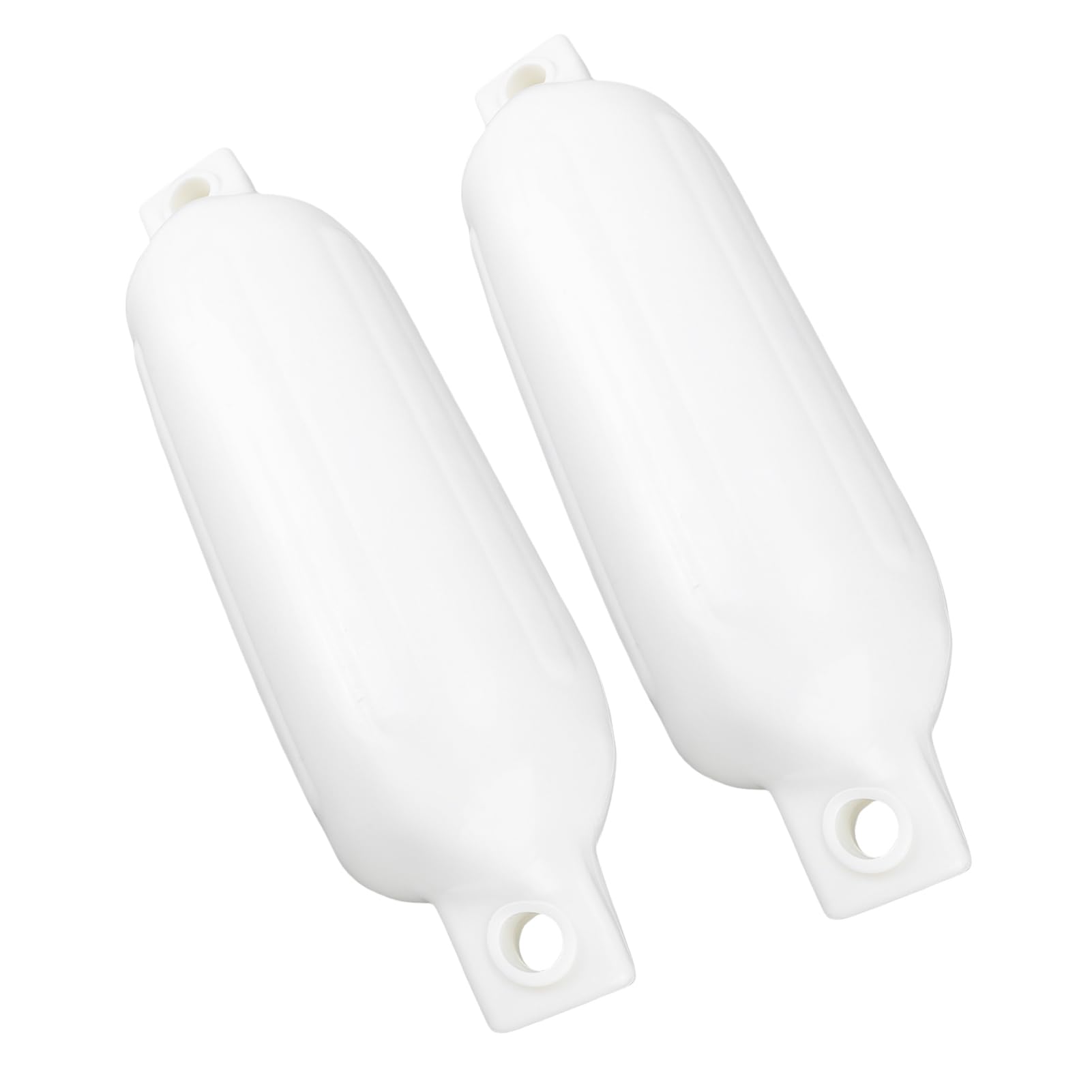 Yechiry 2 Pack Boat Fenders, Inflatable Ribbed Marine Boat Bumpers for Docking with 2 Ropes, Needles, Marine Buoys for Yachts, Pontoon, Fishing, 4.33 X 15.75in