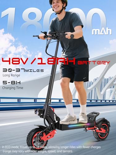Image of Electric Scooter Adults with Seat 1600W /1200W - 30-37 Miles & 28 /31 /34MPH Fast E-Scooter,Dual Brake Full Suspension,All-Terrain Offroad Electric Scooters Foldable for Commuting