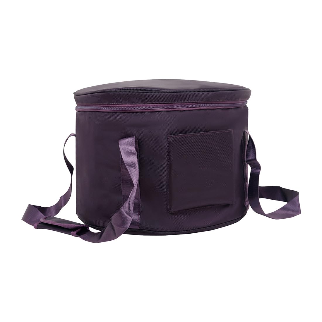 Bolsa de transporte para cuencos cantores de meditación y yoga, estuche de viaje con cremallera de doble capa para cuencos cantores de 8 pulgadas (morado)