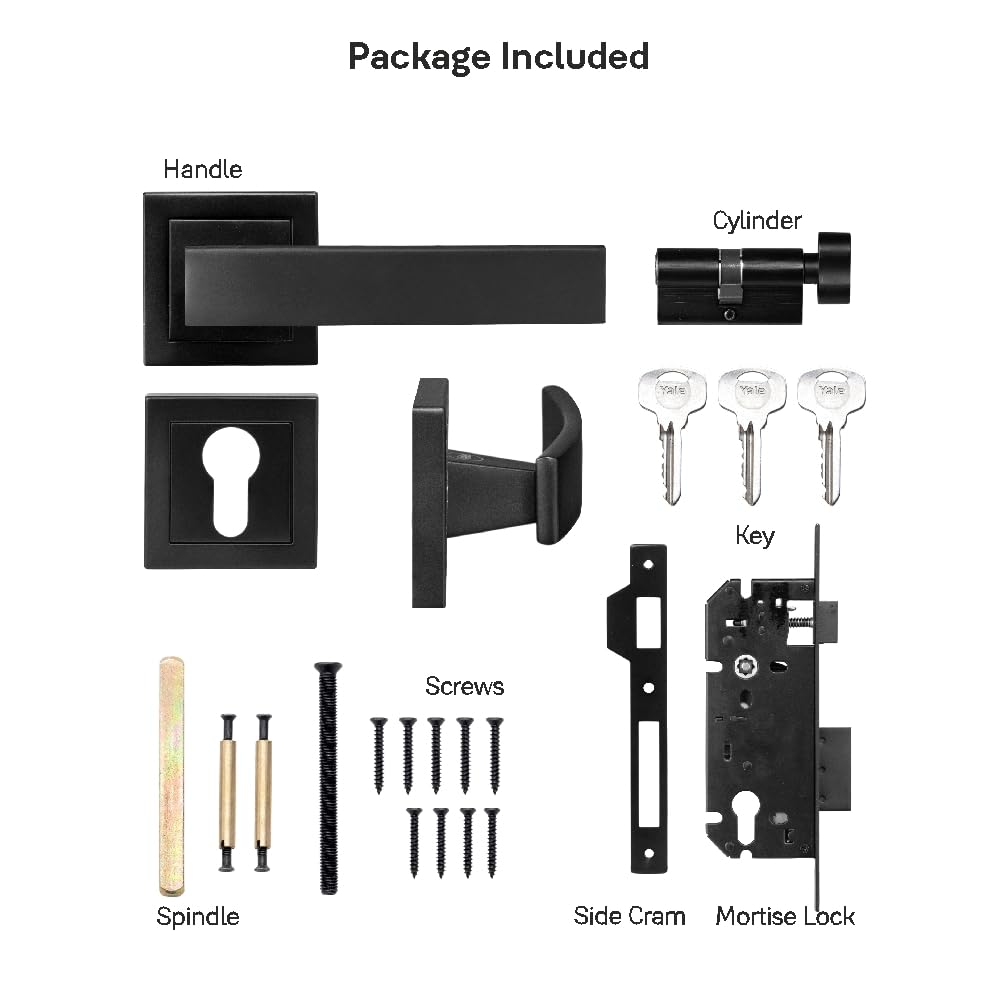 Yale YECM-405 Mortise Lock - Black Matt -7 Yale YECM-405 Mortise Lock - Black Matt -7