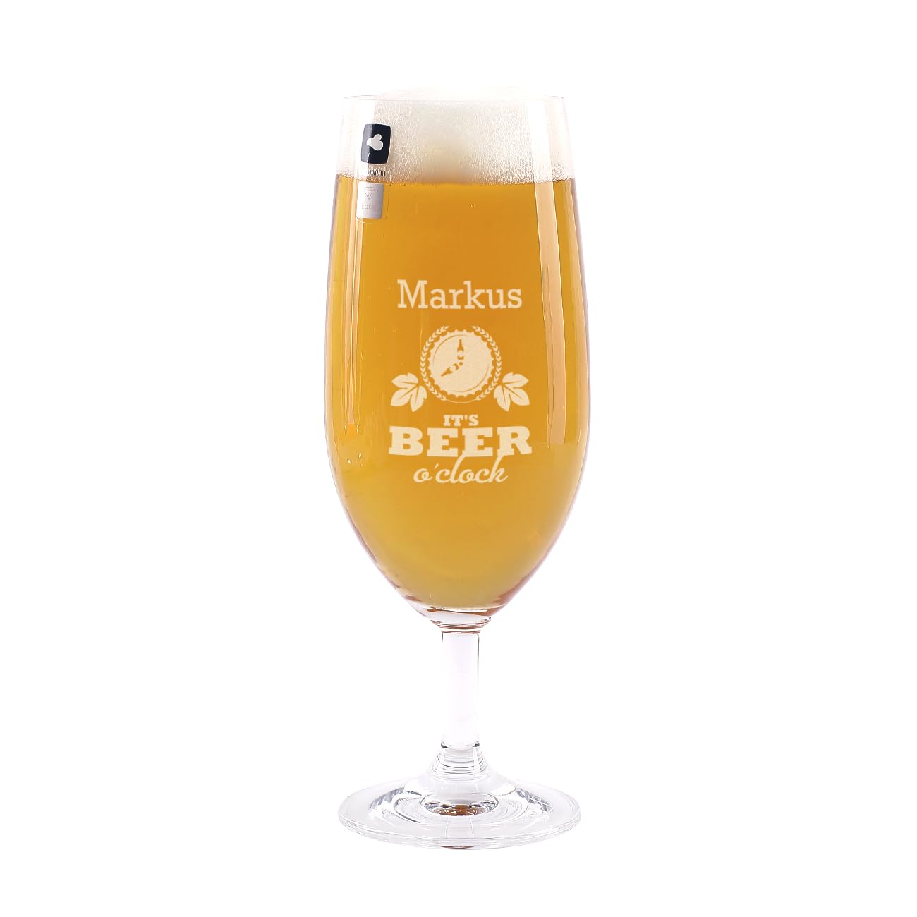 Personalisierte Pilstulpe Mit Gravur – 360 Ml, Spülmaschinengeeignet, Individuelles Bierglas Geschenk