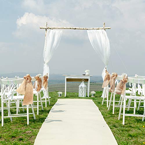 Kinjoek 6 Inch Wide 27 Yards Burlap Ribbon, Natural Jute Fabric Ribbon, Crafts Ribbon For Christmas, Wedding, Gifts, Burlap Fabric Diy, Ribbon For Decoration, #TOP6