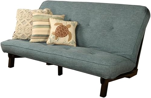 Miniatura 14 de Kodiak Furniture Carson - Juego de marco de futón y colchón de tamaño matrimonial, marco de futón de madera con acabado marrón Java con colchón