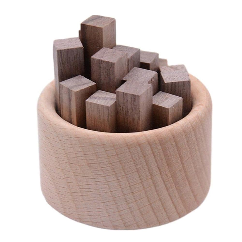Small Woodpile Aroma Box Stick, Wood Fragrance Diffuser Box for Car Home Aromatherapy Wardrobe Yoga Office Essential Oil Diffuser (Beech wood)