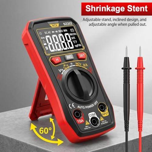 Image of Serplex Digital Multimeter Electrical Tester 4000 Counts with AC /DC Voltage, Current, Resistance, Capacitance, Frequency, NCV Non-Contact Voltage Diagnostic Tool for DIY, Electronics (No Battery)
