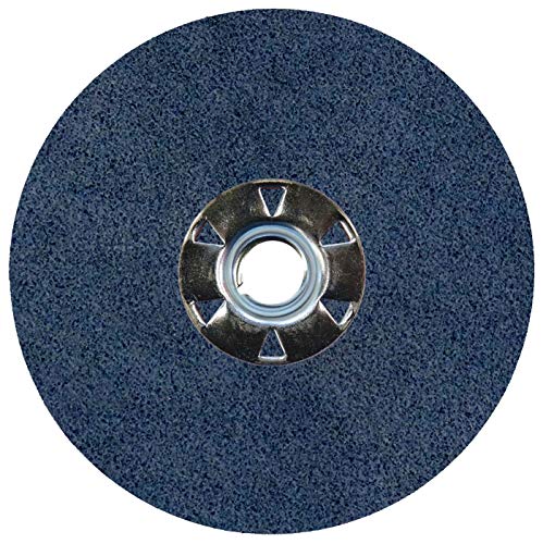Image of Weiler 62058 Wolverine Zirconia Alumina Resin Fiber Sanding & Grinding Disc, 4-1 /2 inch Diameter, 120 Grit, 5 /8 inch - 11 Hub (Pack of 25)